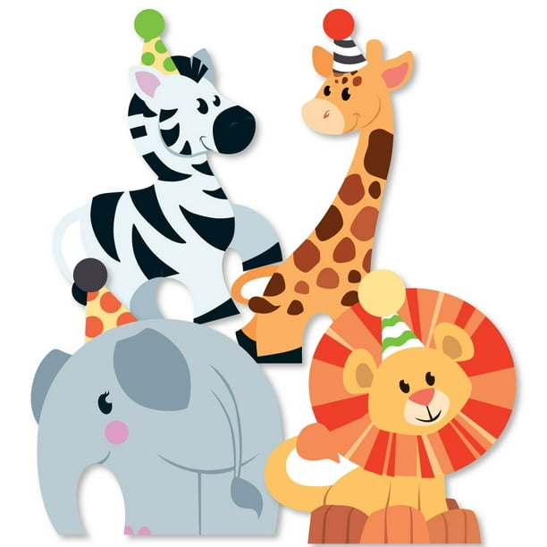 PERSONALISED STICKERS LABELS ADDRESS PARTY JUNGLE ANIMALS GIRAFFE 1ST BIRTHDAY